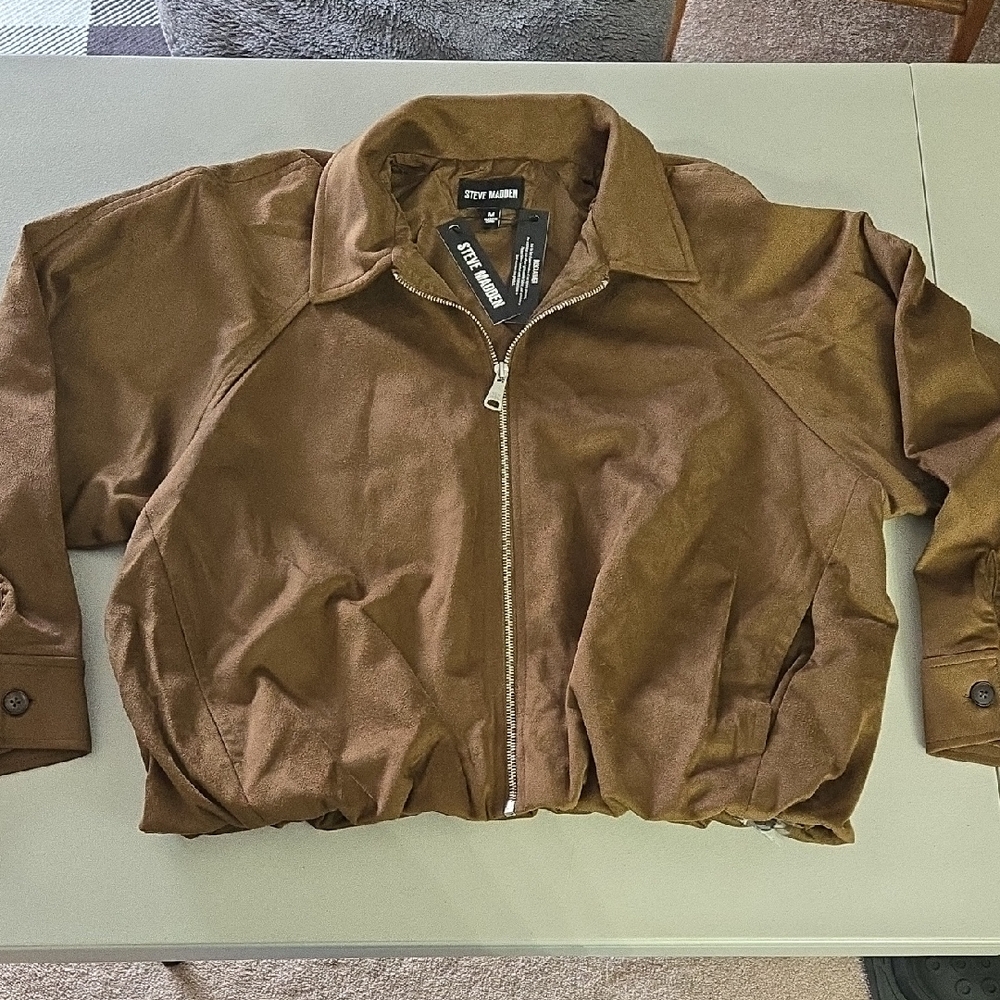 Steve Madden Faux Suade Jacket, Size Med. NWT